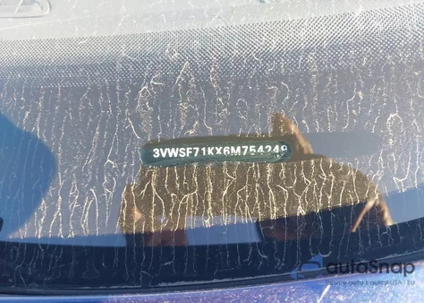 2006 Volkswagen Jetta 2.5 z USA, uszkodzony, nr VIN 3VWSF71KX6M754249